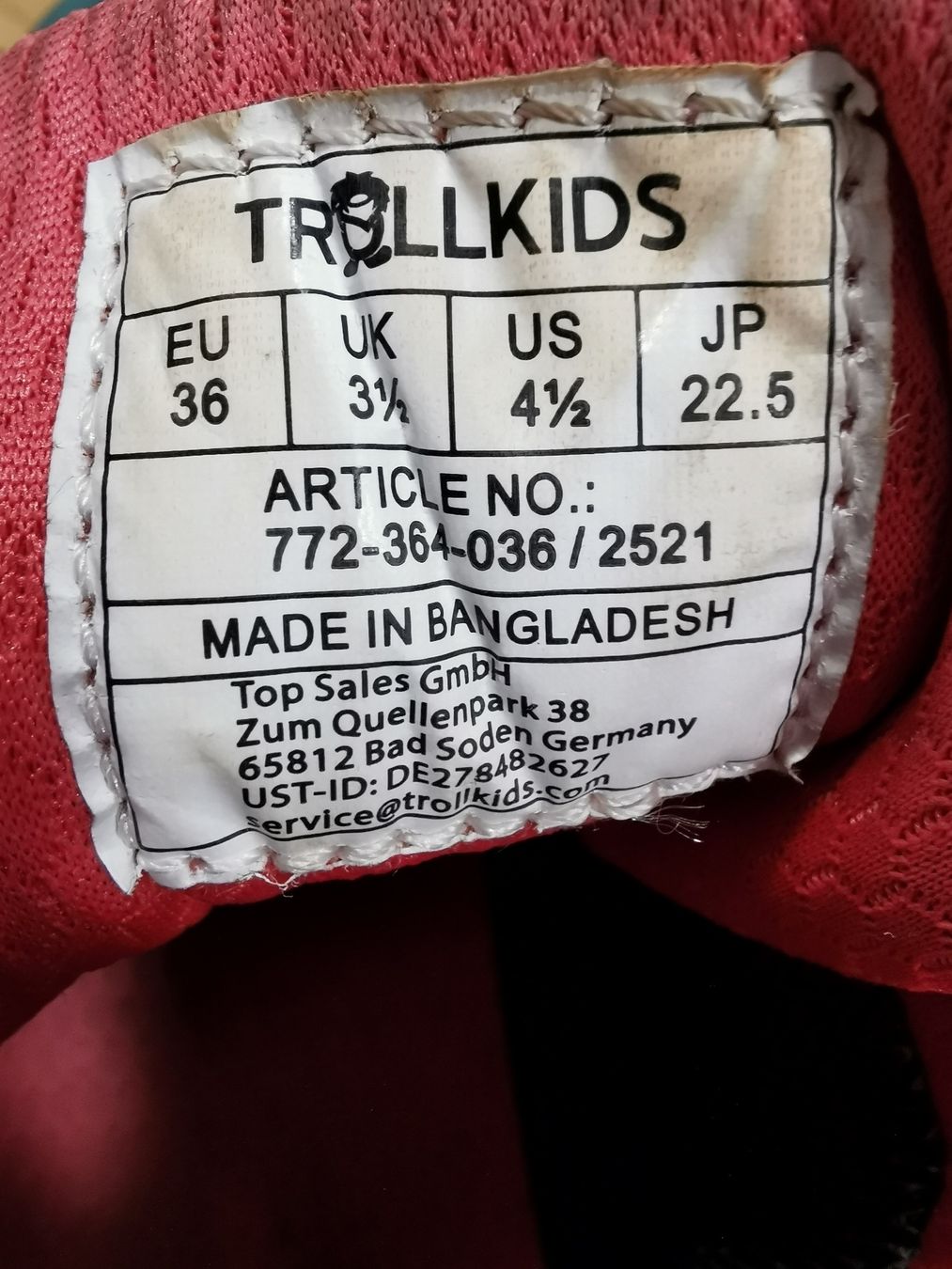 Scarpe per ragazzi: Trollkids Wanderschuhe 36 – Usato da Winterthur venduto da Cham_Tej 2
