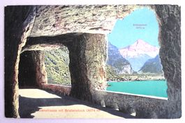 Axenstrasse mit Bristenstock (3074 m)