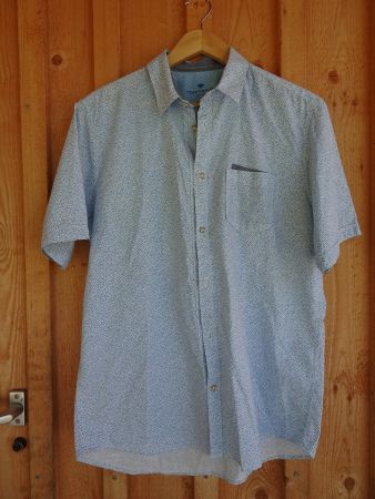 Kurzarm Hemd Herren blau von Tom Tailor Gr. L - To22.4