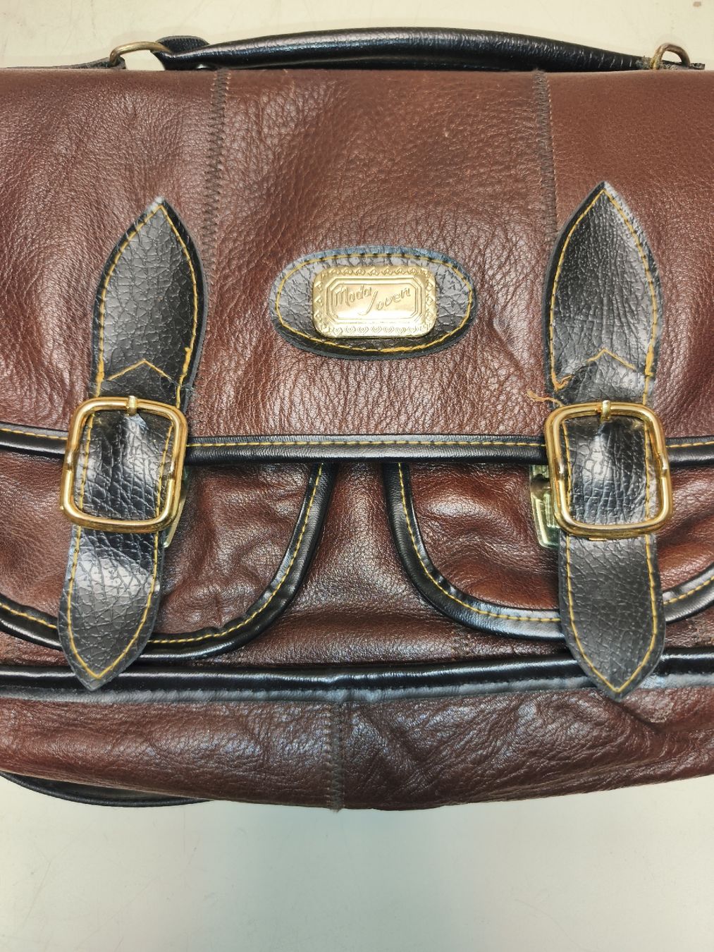 Borse da donna: Moda Joven Ledertasche Braun(em77) – Usato da Künten venduto da Schnaepplihuus 6