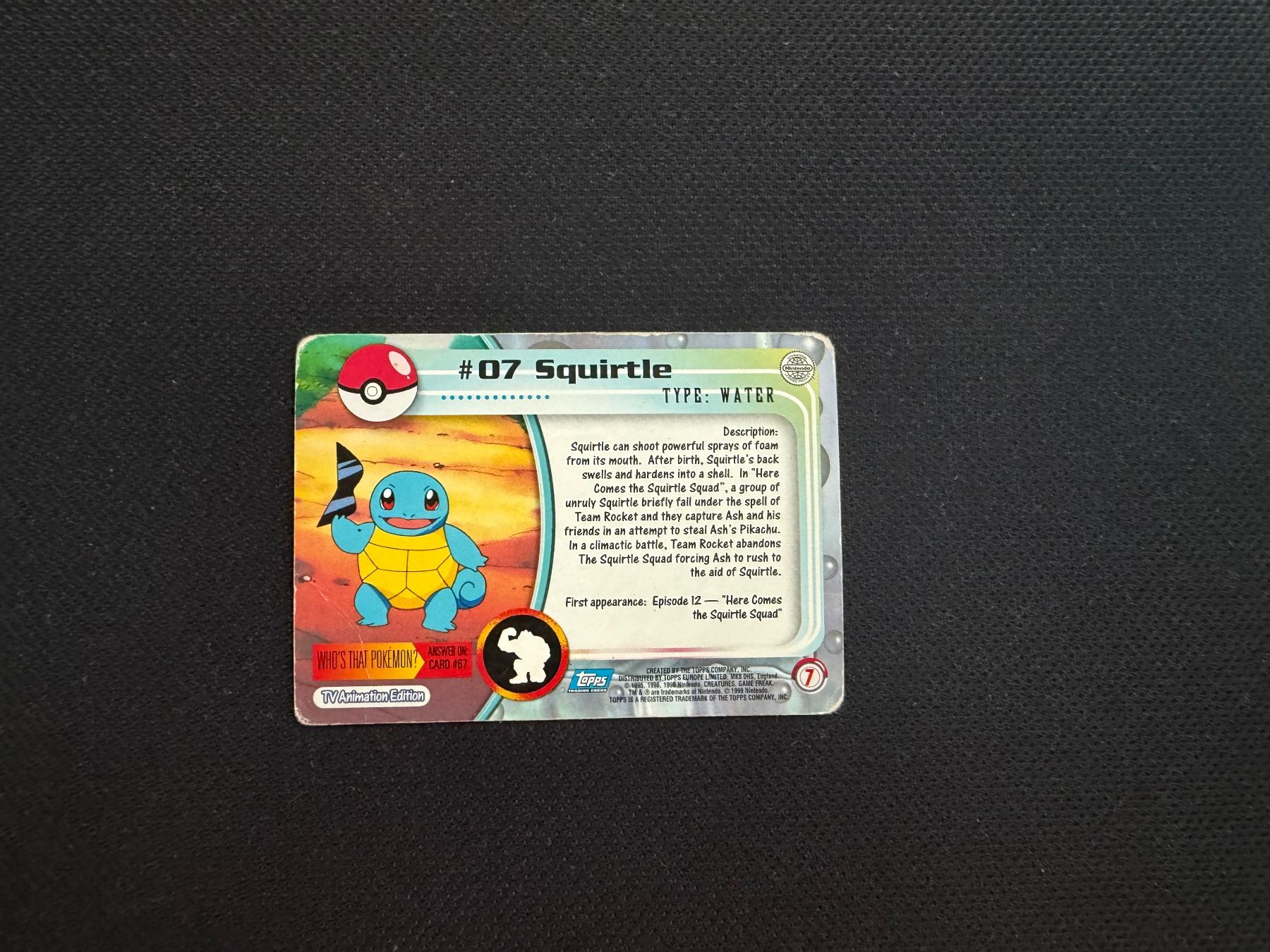 Pokémon Carte collezionabili: Pokémon Topps 1999 - Squirtle – Usato da Zürich venduto da mountainwizard00 1