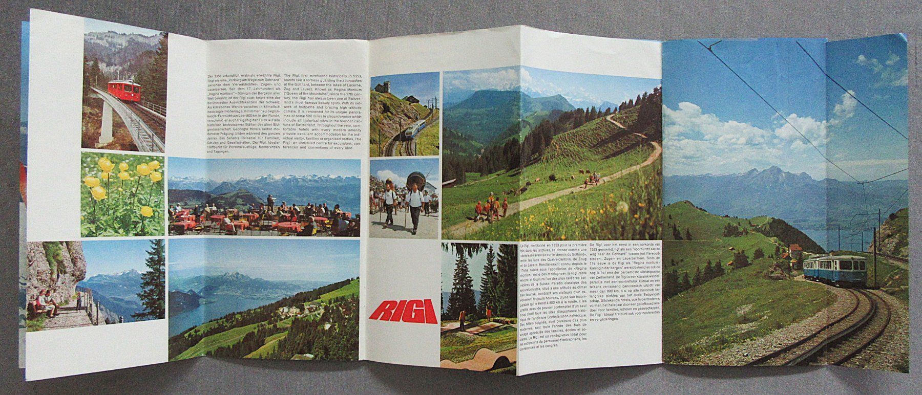 Documenti: Prospekt Rigi - mit Panoramakarten - von 1976 – Usato da Auenstein venduto da Padabimbim 3