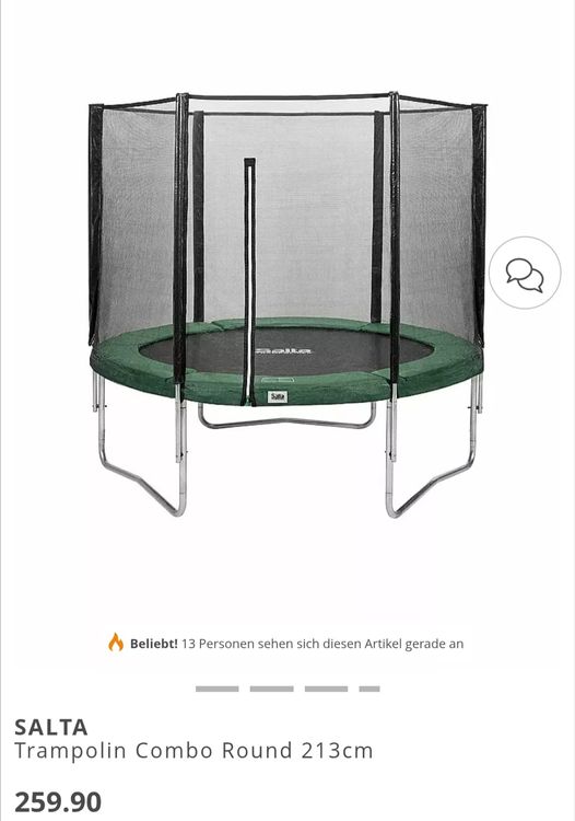 Salta Trampoline: Salta Trampolin Combo Round 213cm, grün, gut erhalten – Gebraucht aus Therwil von sep_x8pw 2