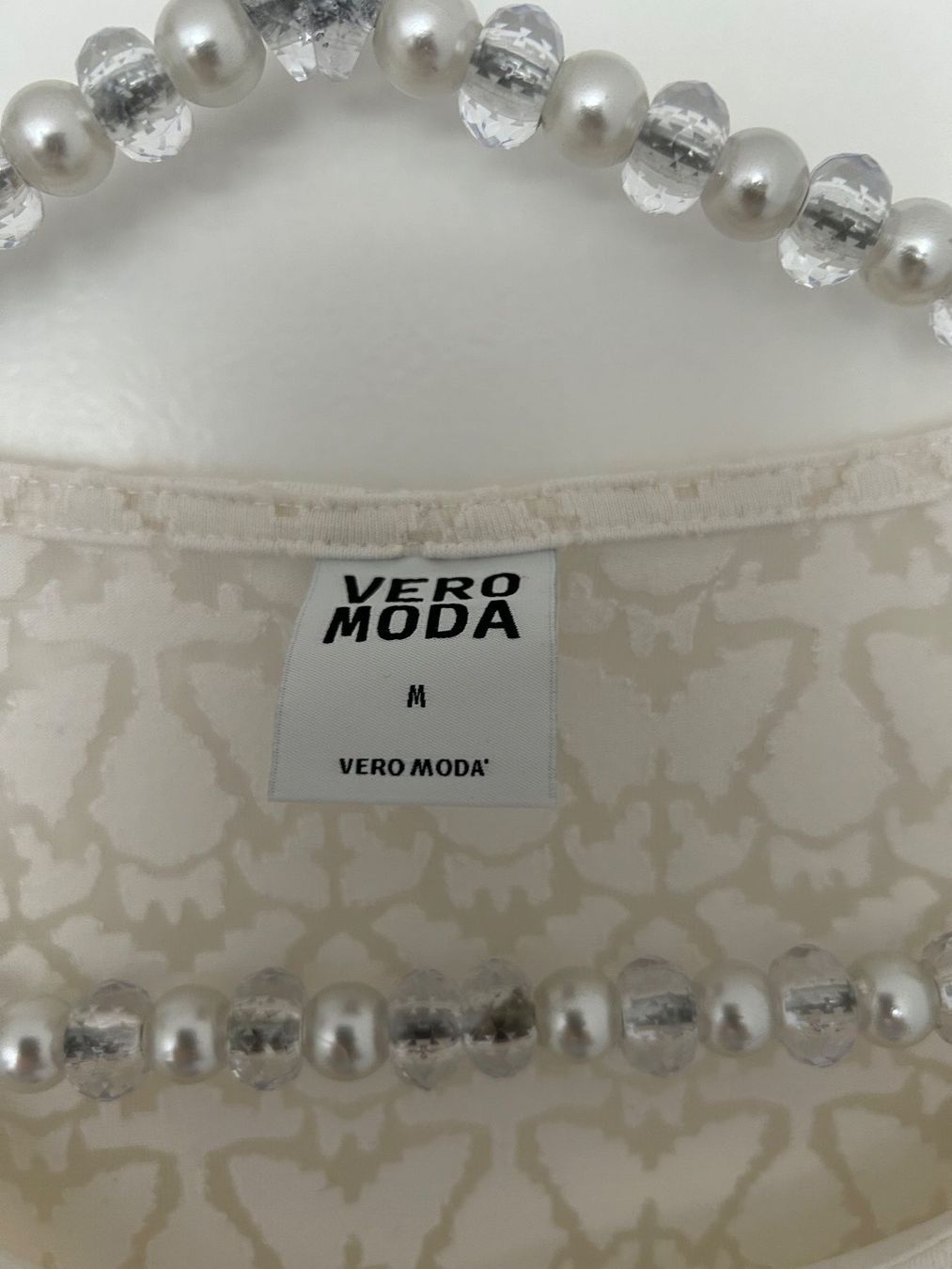 Vero Moda Top: Vero Moda Top, Gr. M,  Elfenbein, – Usato da Horn venduto da Resvi 2