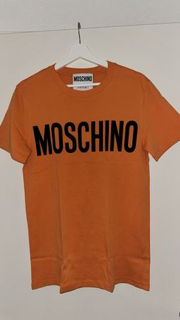 MOSCHINO T-Shirt Couture Grösse 46 Orange Neuwertig