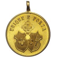 Tessin, Schützenmedaille 1878 Agno