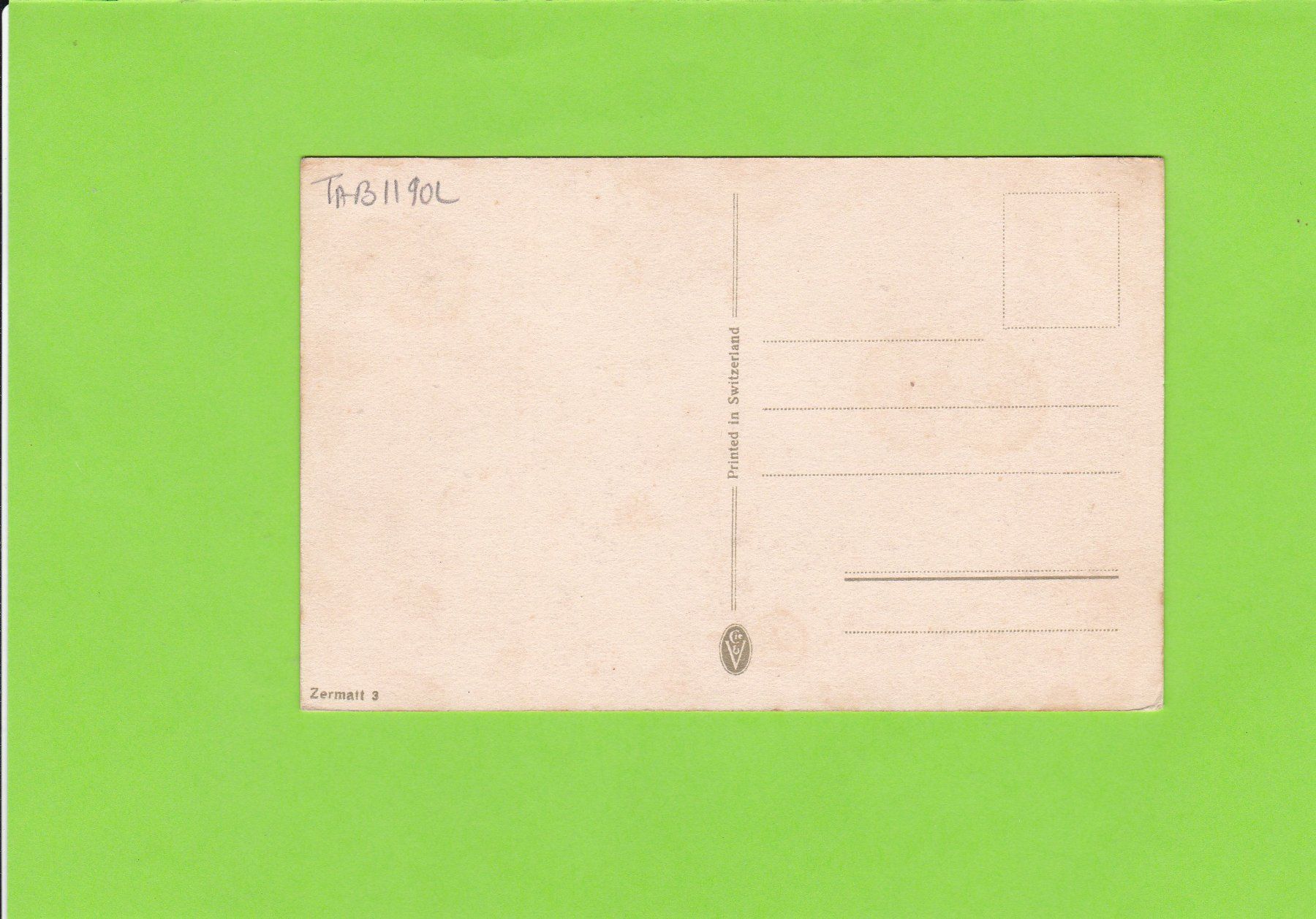 Cartoline postali: Zermatt – Usato da St. Peterzell venduto da neckertal 1