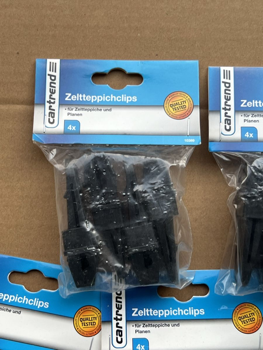 Tende : Cartrend Zelteppichclips 5x4 neu – Nuovo e nell'imballaggio originale da Emmen venduto da VK-Retail 1