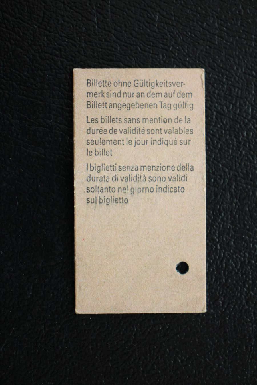 Biglietti: SBB - Billett Langenthal - Olten - Wynigen 1989 – Usato da Wiedlisbach venduto da han_n6ff 1