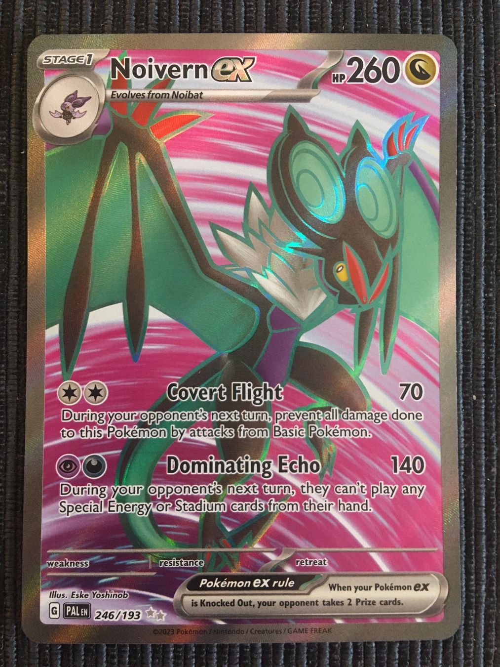 Pokémon Carte collezionabili: Pokemon Noivern EX Fullart Paldea Evolved Englisch – Nuovo (secondo la descrizione) da Wabern venduto da Collectfun
