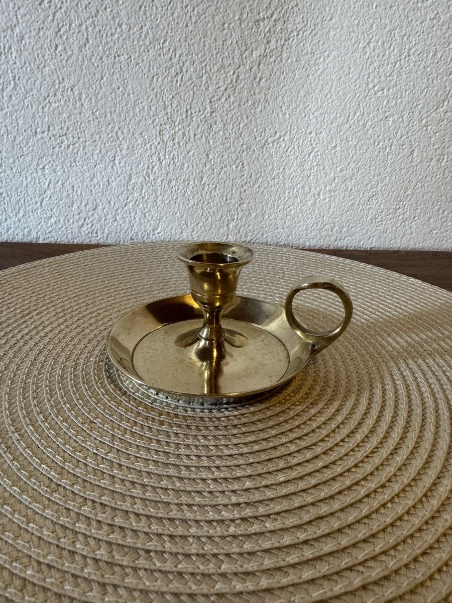 Portacandele: Vintage Kerzenhalter aus Messing – Usato da Balsthal venduto da Narulya 1