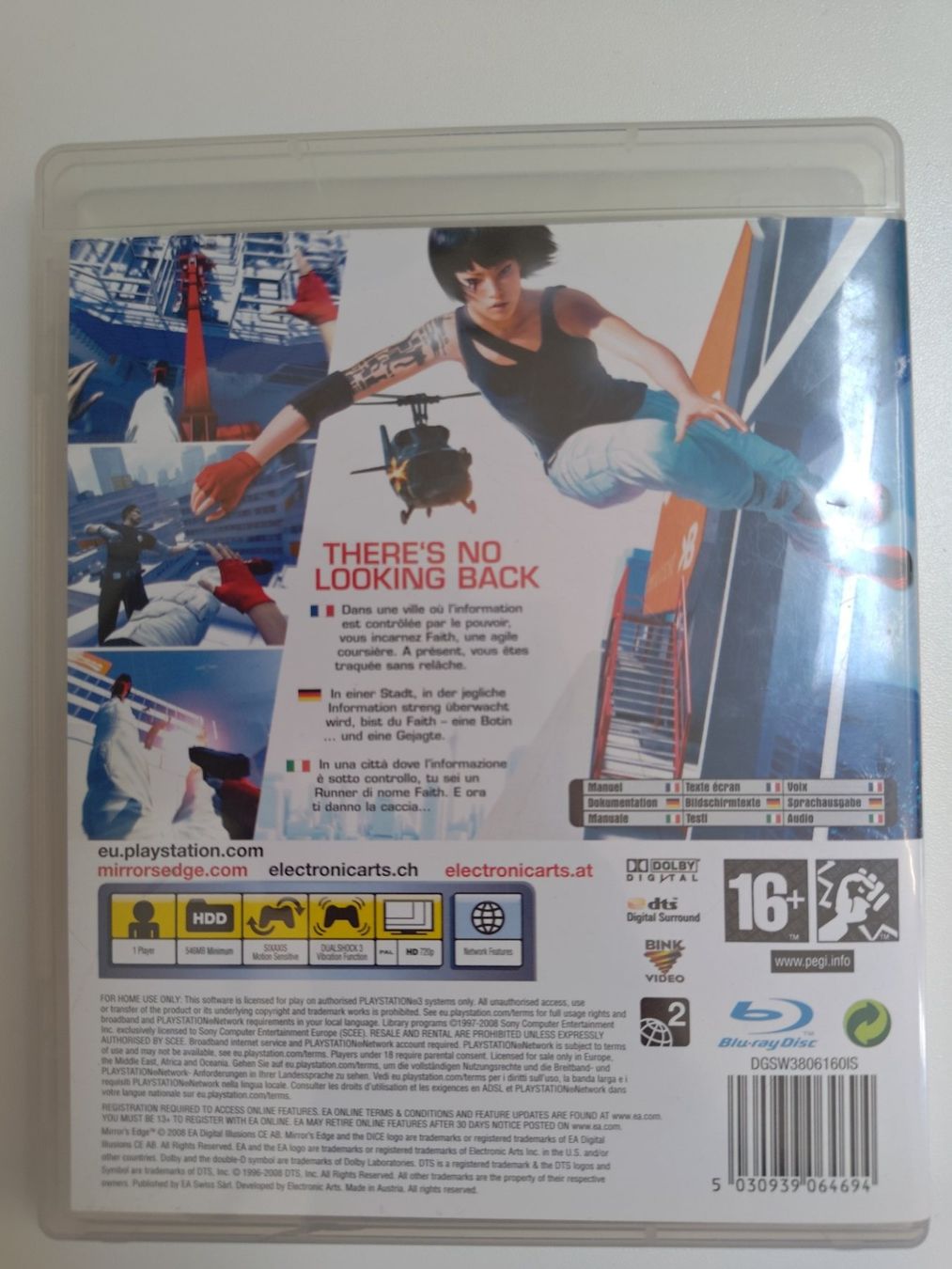 Giochi: Mirror’s Edge PS3 – Usato da Liestal venduto da Kratzilla 2
