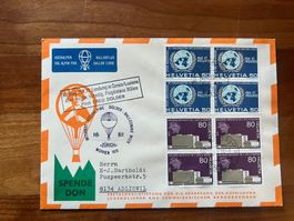 Ballonpost mit super Stempel 1970 Luxus  (V21)