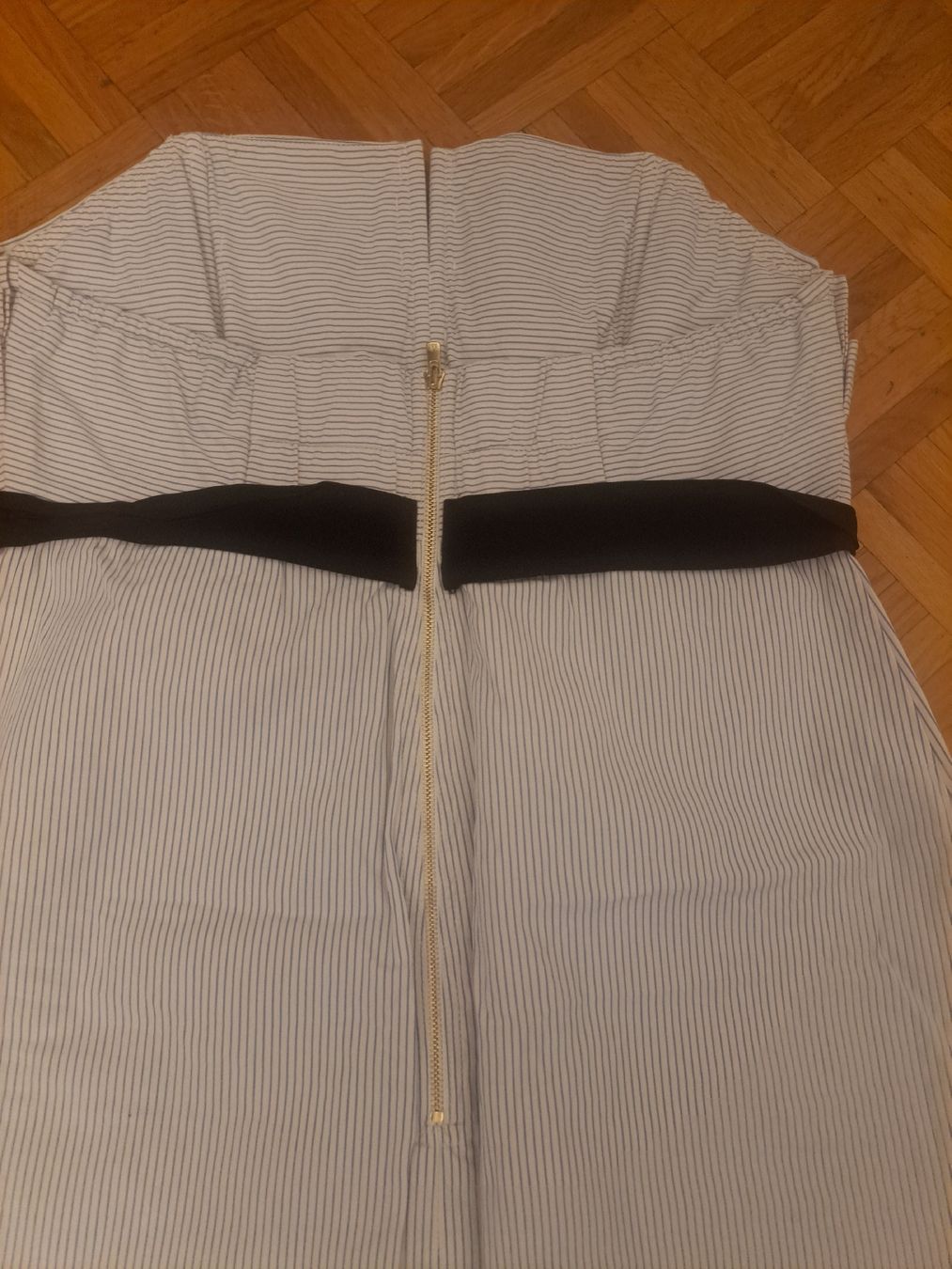 Sandro Vestiti: Robe Sandro sans manches, rayée bleu et blanc, taille 3 – Usato da Chêne-Bourg venduto da mar_p5n7 3