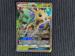 Pokemon Leafeon GX Sun Moon Promo Near Mint