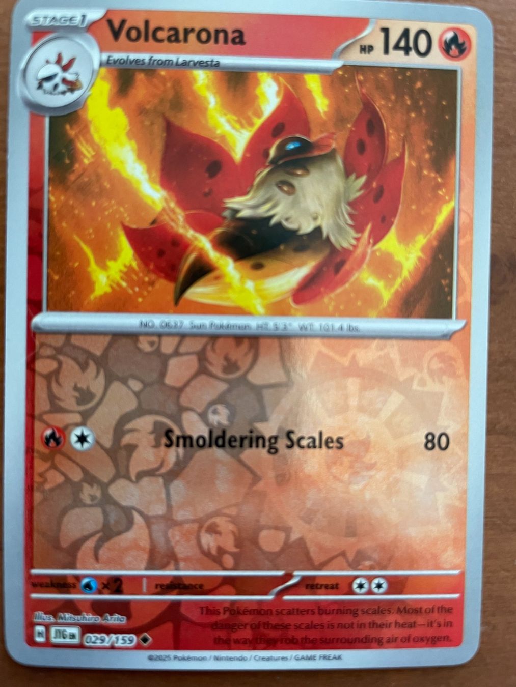 Pokémon Carte collezionabili: Pokemon Volcarona Reverse (Versand gratis) – Nuovo (secondo la descrizione) da Chur venduto da Angerson