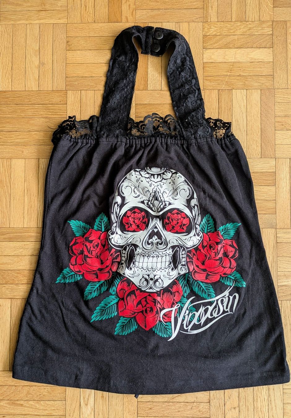 Top: Neckholder Top Rock/ Gothic Marke Vixxsin Gr. M – Nuovo (secondo la descrizione) da Grüningen venduto da mangaka