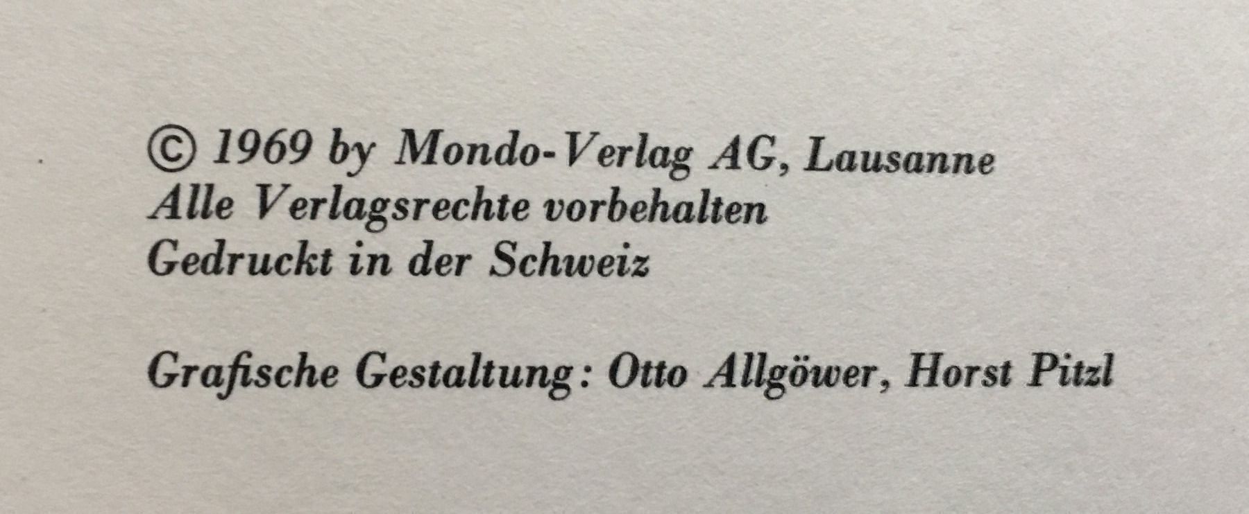 Libri: Alaska - Mexico , 1969, Mondo Verlag – Usato da Oftringen venduto da Vucki 1
