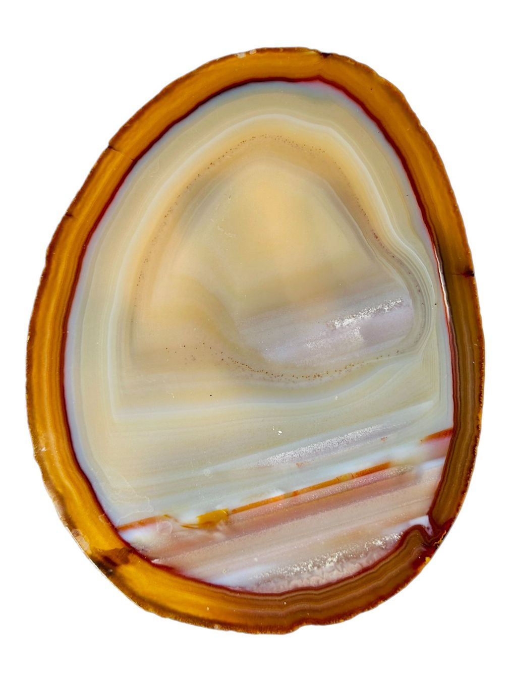 Minerali & Pietre curative: Grande agate naturelle tranche polie – Usato da Morges venduto da vintiques 3