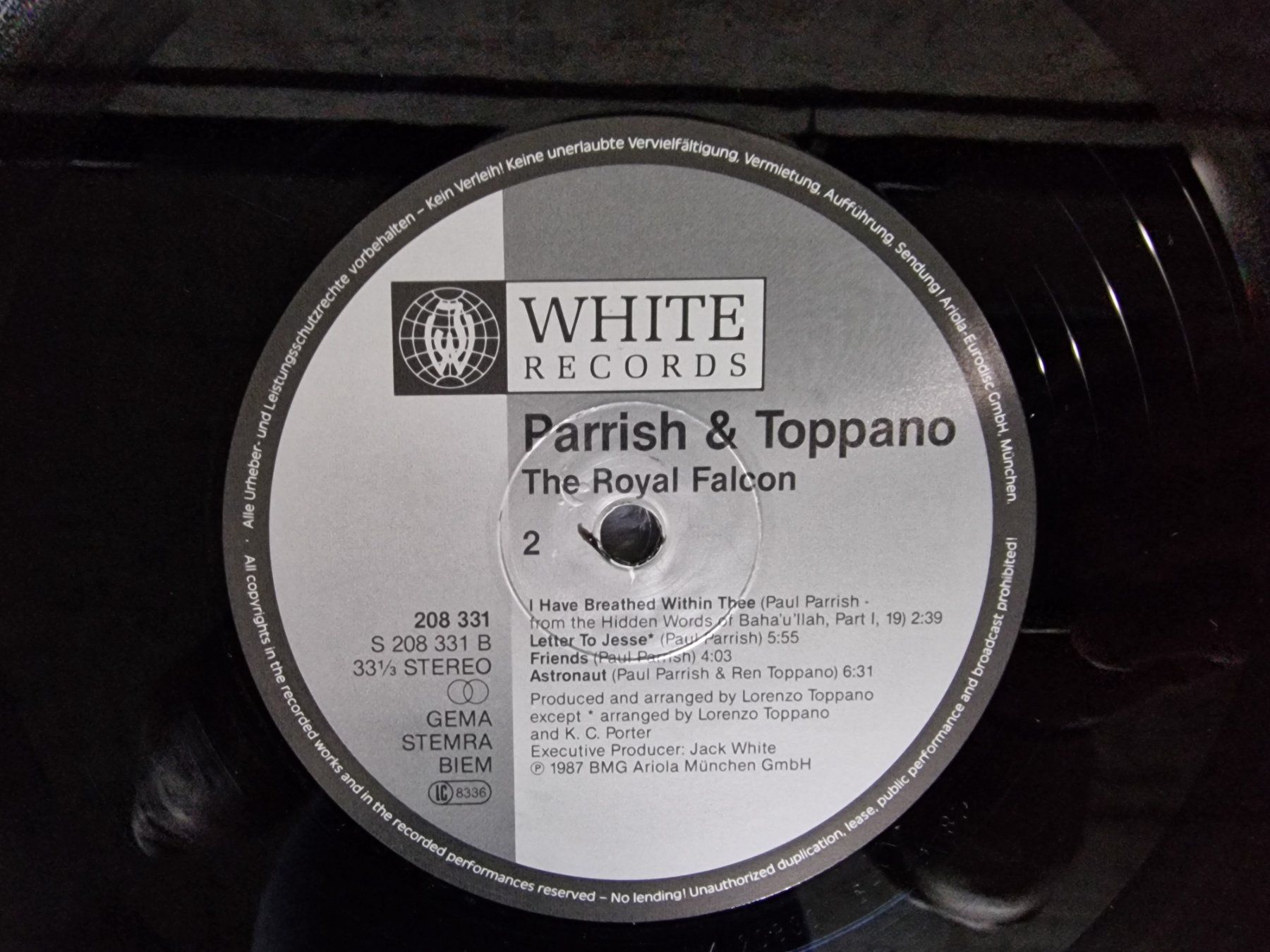 Schallplatten: Parrish & Toppano LP – The Royal Falcon – Gebraucht aus Root von atelier22 2
