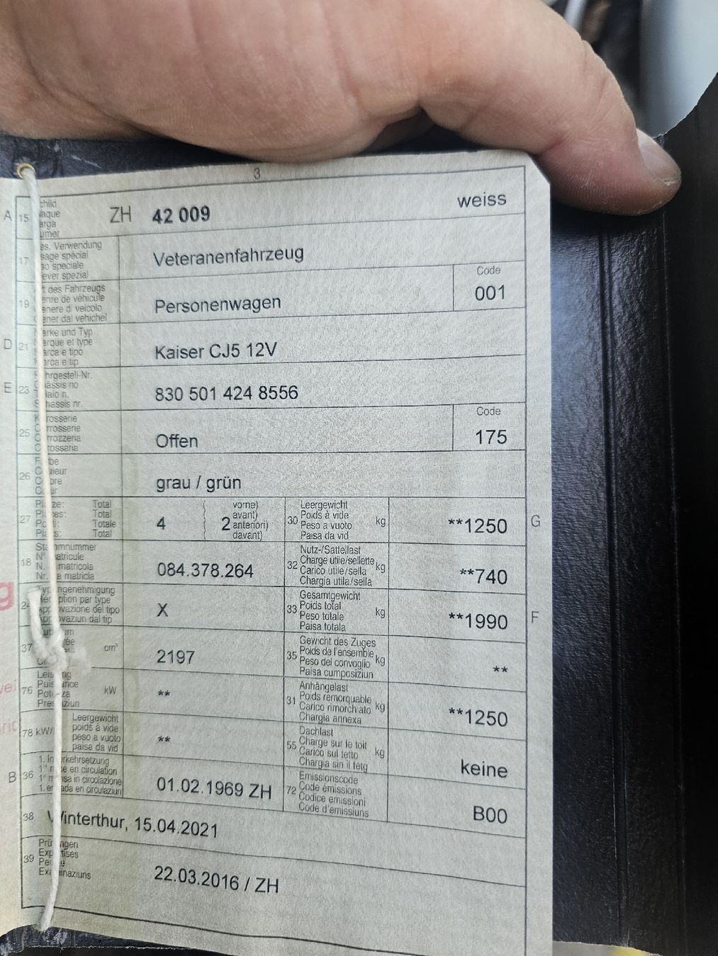 Jeep Autos: Jeep Kaiser CJ5 12V – D'occasion à Uzwil par dor_bn8k 8