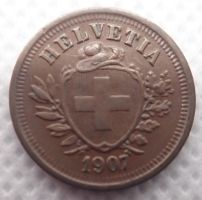 1 Rappen 1907 unz / Stgl.