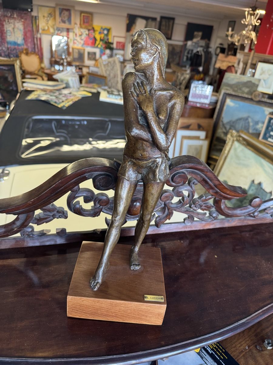 Skulpturen & Statuen: Leonardo Lucchi Skulptur Bronze Original  40 cm  – Gebraucht aus Frasnacht von Kulturpalast 5