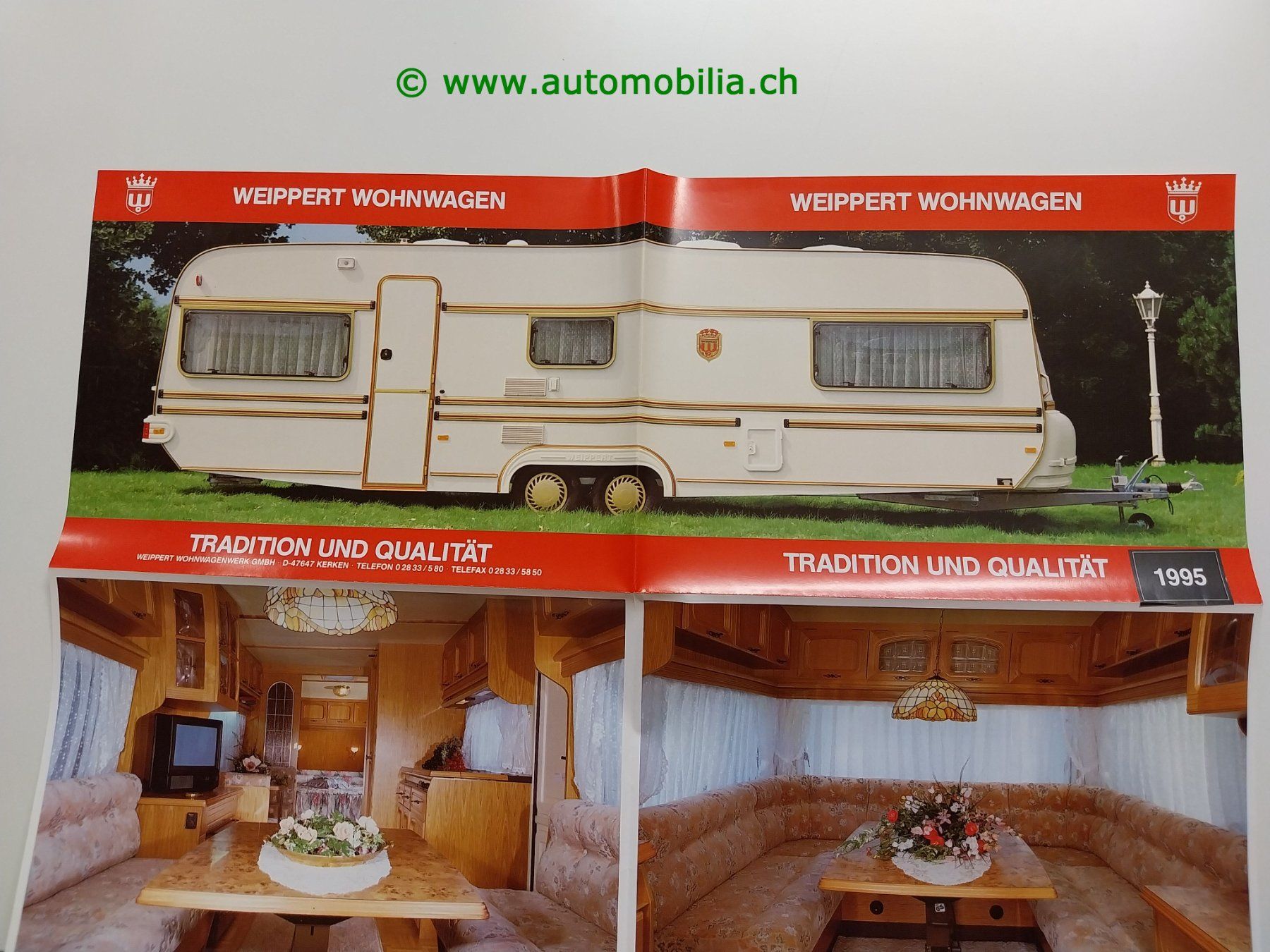 Documents: Weippert Wohnwagen Modellprogramm 1995 Prospekt deutsch – D'occasion à Weingarten-Kalth par Bettelbruenneli 3