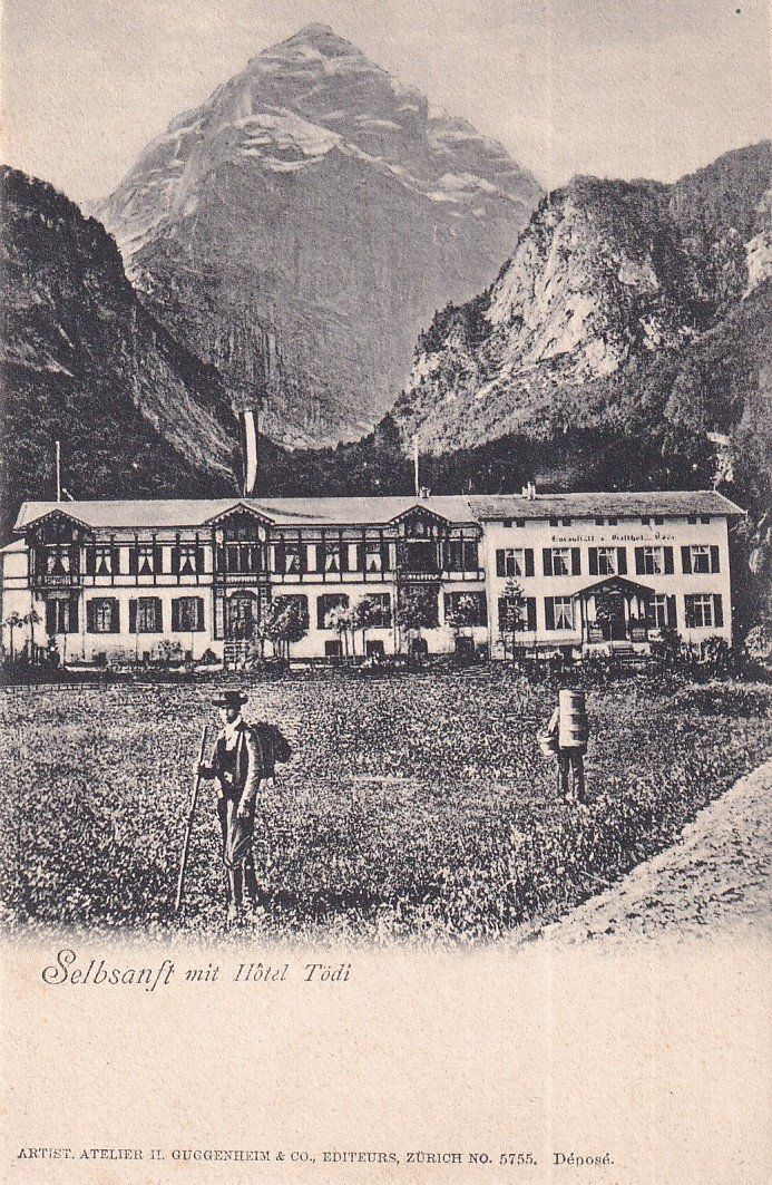 Cartoline postali: Selbsanft    GL  ob Linthal     ca. 1900 – Usato da Brig venduto da Valcards54
