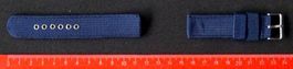 Textil-Nato-Uhrenband 22mm, blau