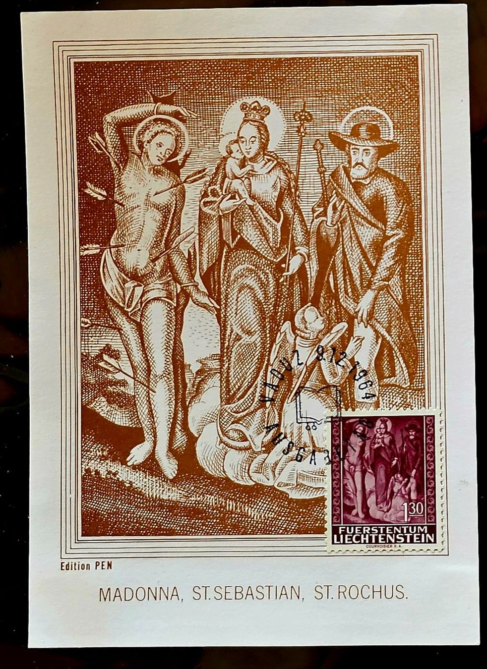 Alle Briefmarken: FL - MAX-Karte, 1964, Editions PEN ! – Neu (gemäss Beschreibung) aus Les Valettes von Nuba1