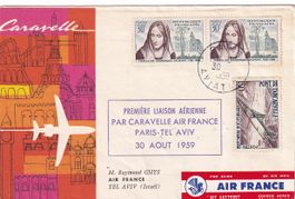 Erstflug Air France Caravelle Paris - Tel Aviv 1959