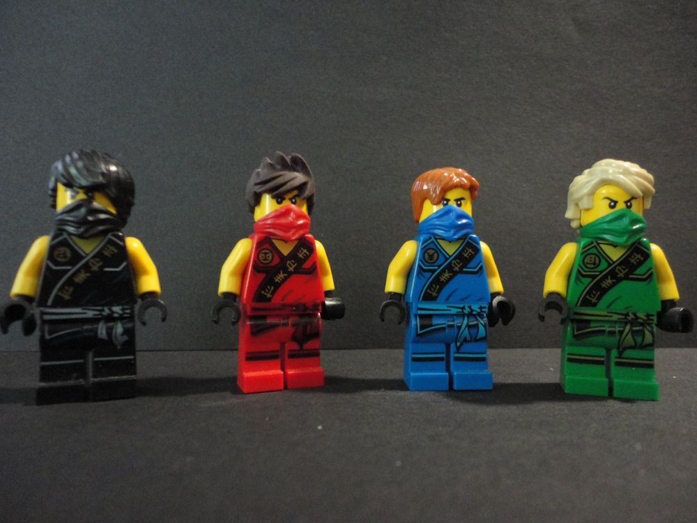 Lego Ninjago Figurines Kai Jay Cole Lloyd Tournament Element