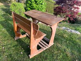 Bureau d'écolier double