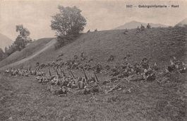Gebirgsinfanterie - Rast, um 1916