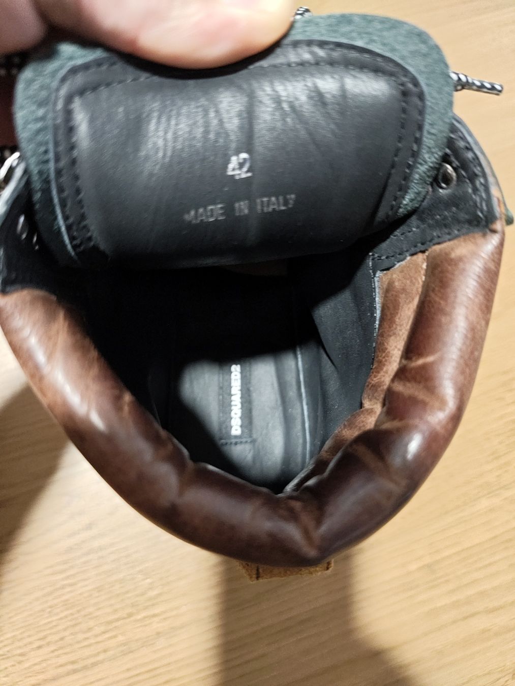 Dsquared2 Scarpe da uomo: Dsquared2 Leder  Stiefeletten braun Groesse 42 – Usato da Seon venduto da chf_g29b 4