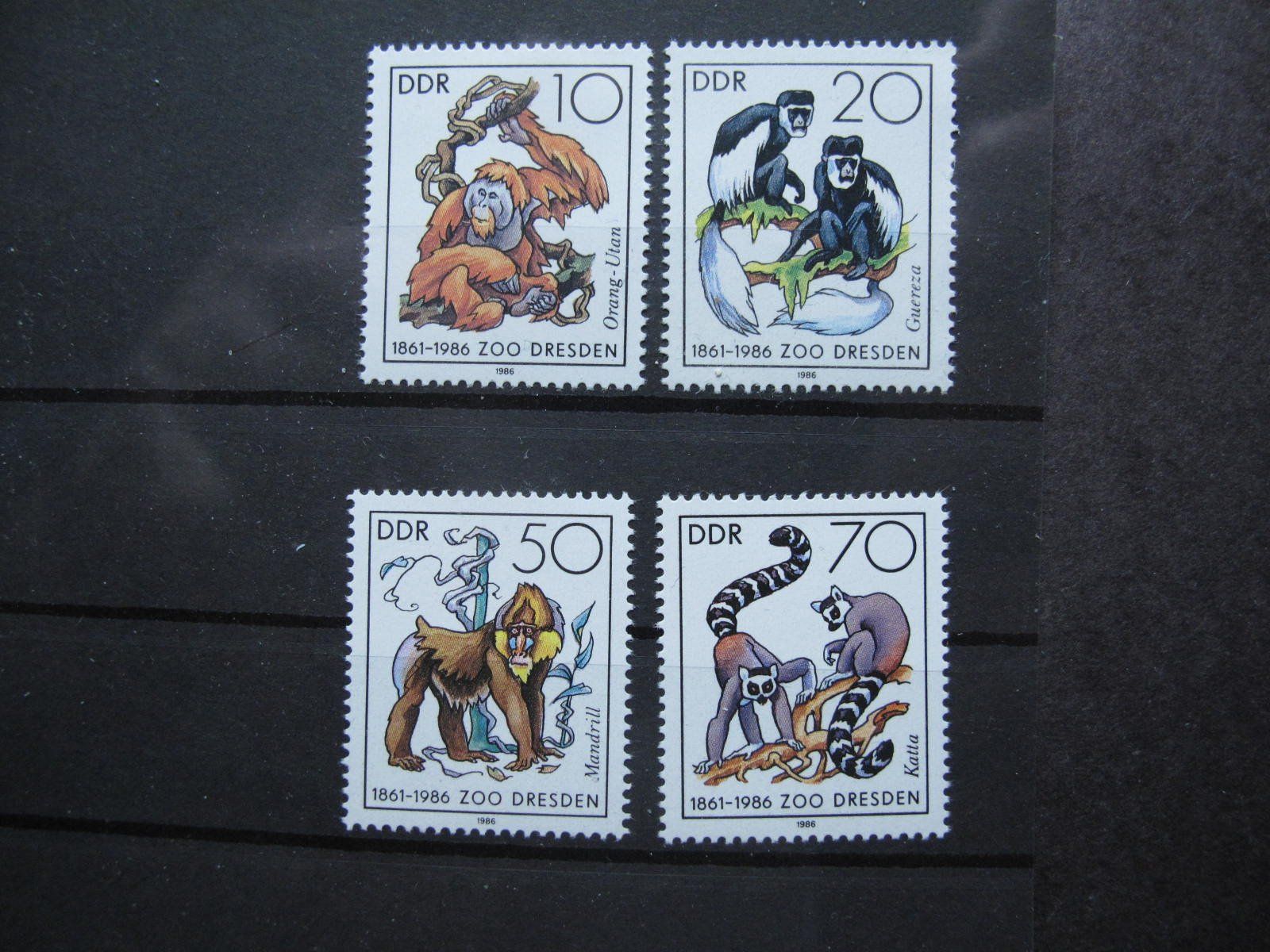 Alle Briefmarken: DDR 1986 Dresdner Zoo ** – Gebraucht aus Wil SG von fva01