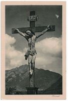 Kruzifix bei Ems (Mischol), gelaufen 1924