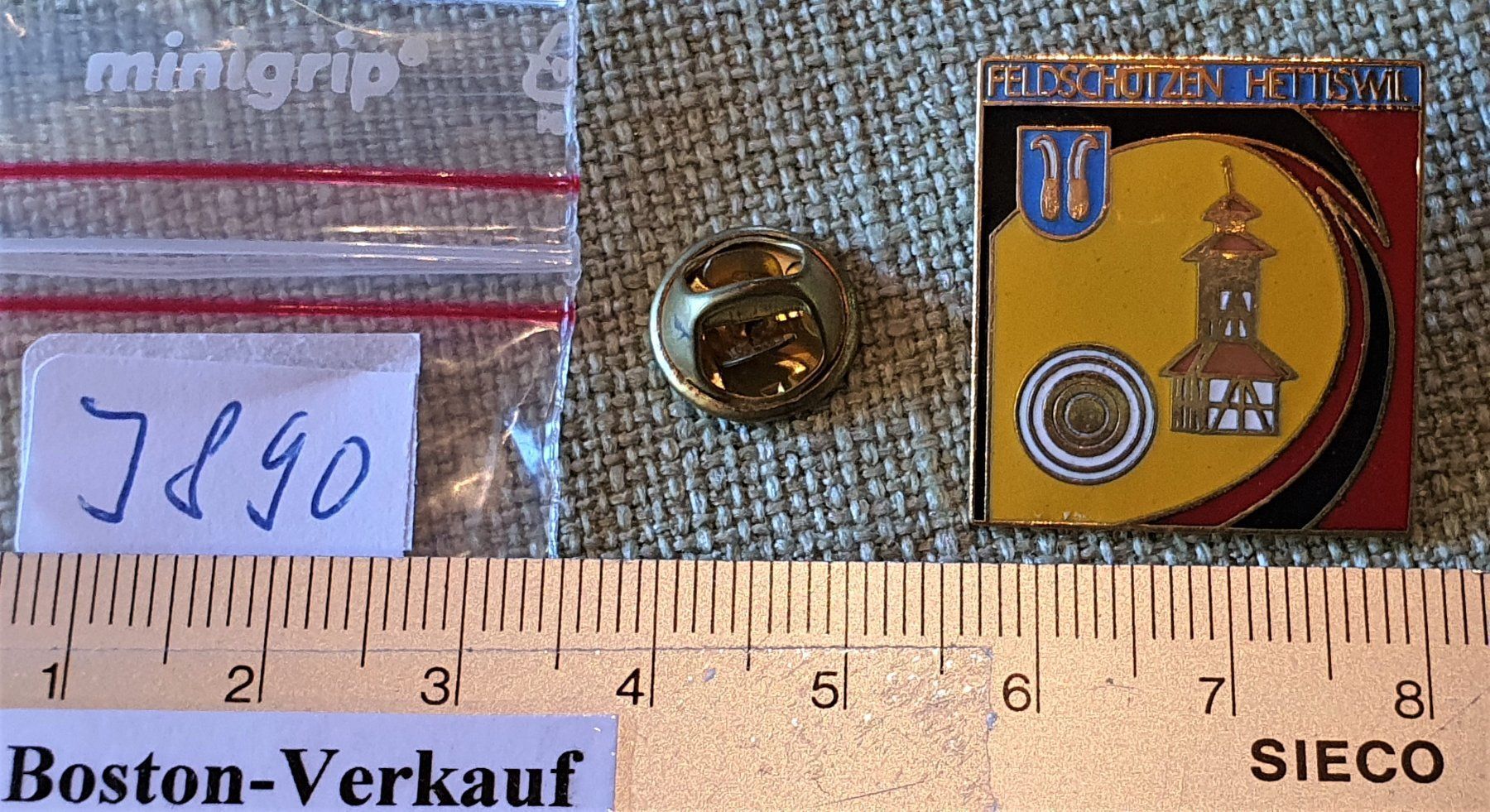 Medaglie: J890. - Pin Feld Schützen Hettiswil – Usato da Reinach BL venduto da Boston-Verkauf 1