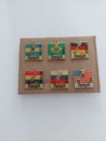 Pin Fussball ARG/BRA/DE/NLD/RUS/USA