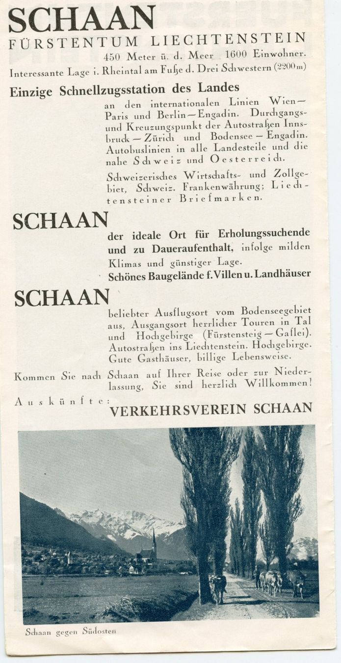 Dokumente: Prospekt Schaan Liechtenstein – Gebraucht aus Ruggell von spalkur42 3