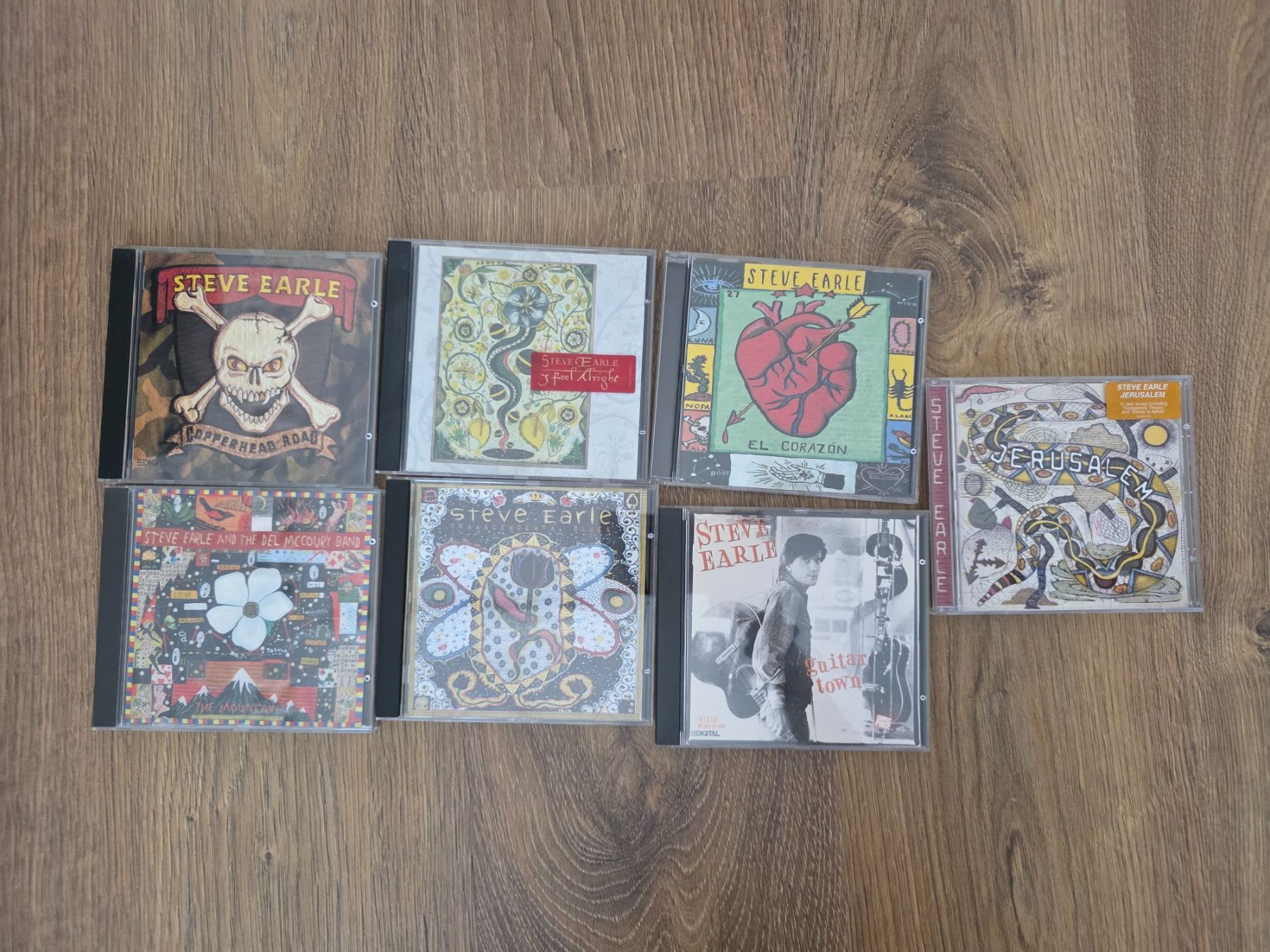 CDs: CD Sammlung: Steve Earle (9 Stk) – Gebraucht aus Nebikon von Japostyle