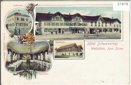 Wetzikon - Hotel Schweizerhof - Badeantalt, Speisesaal, Stal