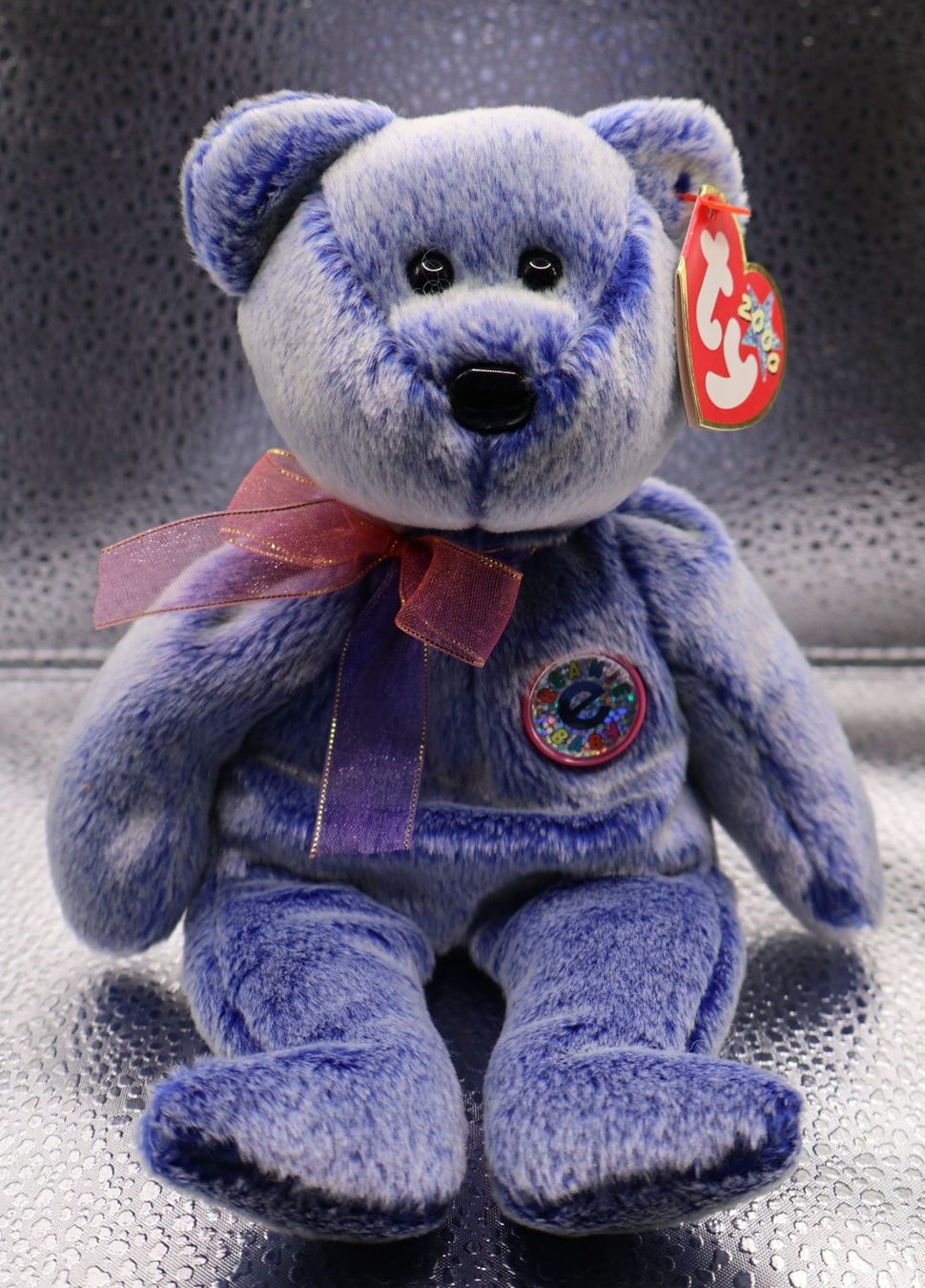 Ty Giocattoli: Ty Beanie Teddy PERWINKLE .. Geb.09.02.2000 – Usato da winterthur venduto da Beanieswis
