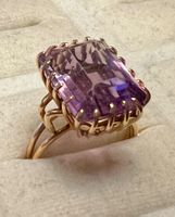 Gold-Ring 18 K mit Amethyst