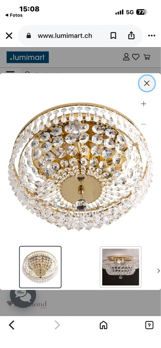 Lampadari & plafoniere: Deckenlampe Kristall  – Usato da Zürich venduto da jrc_rm9d 1