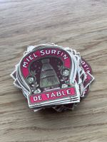 Miel Surfin de Table - Collection Étiquettes Vintage Rare!