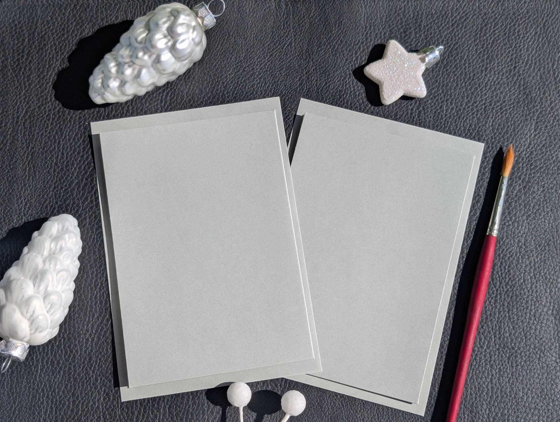 Cartoline: Weihnachtskarte blau-silber Weihnachtsbaum – Set 2 Karten – Nuovo e nell'imballaggio originale da Winterthur venduto da LaVieColor 7