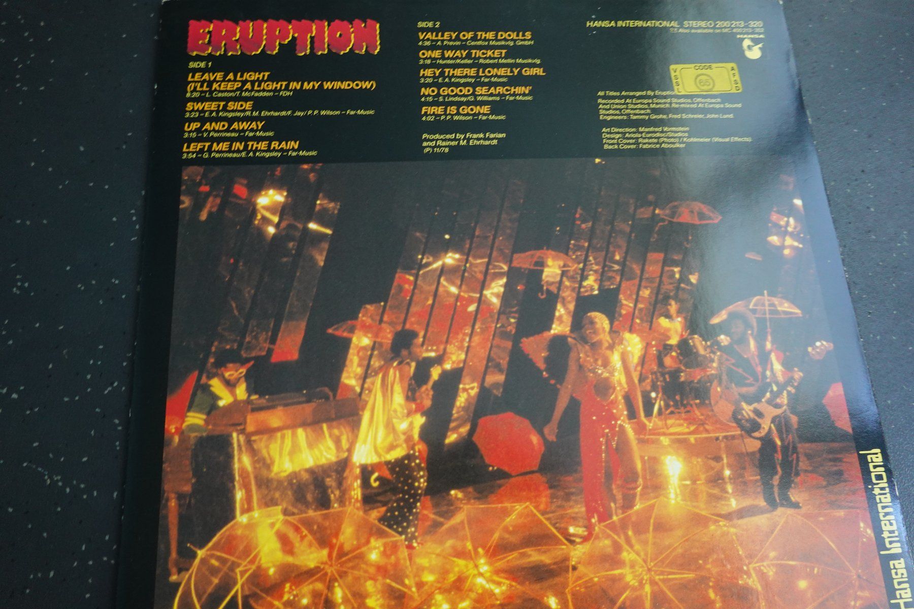 Dischi in vinile: antike Schallplatte ERUPTION 'Leave a Light' Vinyl – Usato da Jona venduto da JOberg_25 6