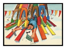 SKI - 1974 "HUMOUR" Skilift AG !